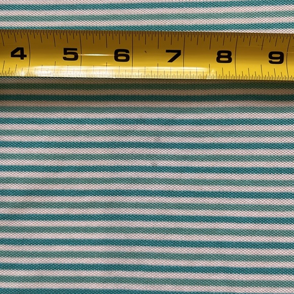 Southern Tide The Skipjack Polo, Lighter & Darker Blue-Green/White Stripes, XL. - Picture 11 of 14